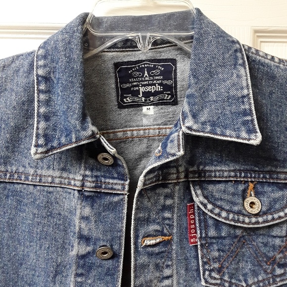 For Joseph blue Jean vest button-down collared - Picture 3 of 3